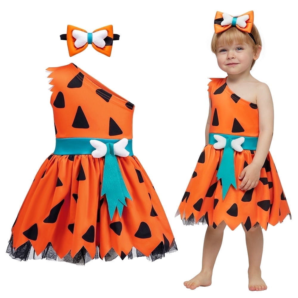 Joyfy Halloween Caveman Costume for Baby Girls Caveman Costume, Kids Halloween Cosplay Party Costume 0 4yrs