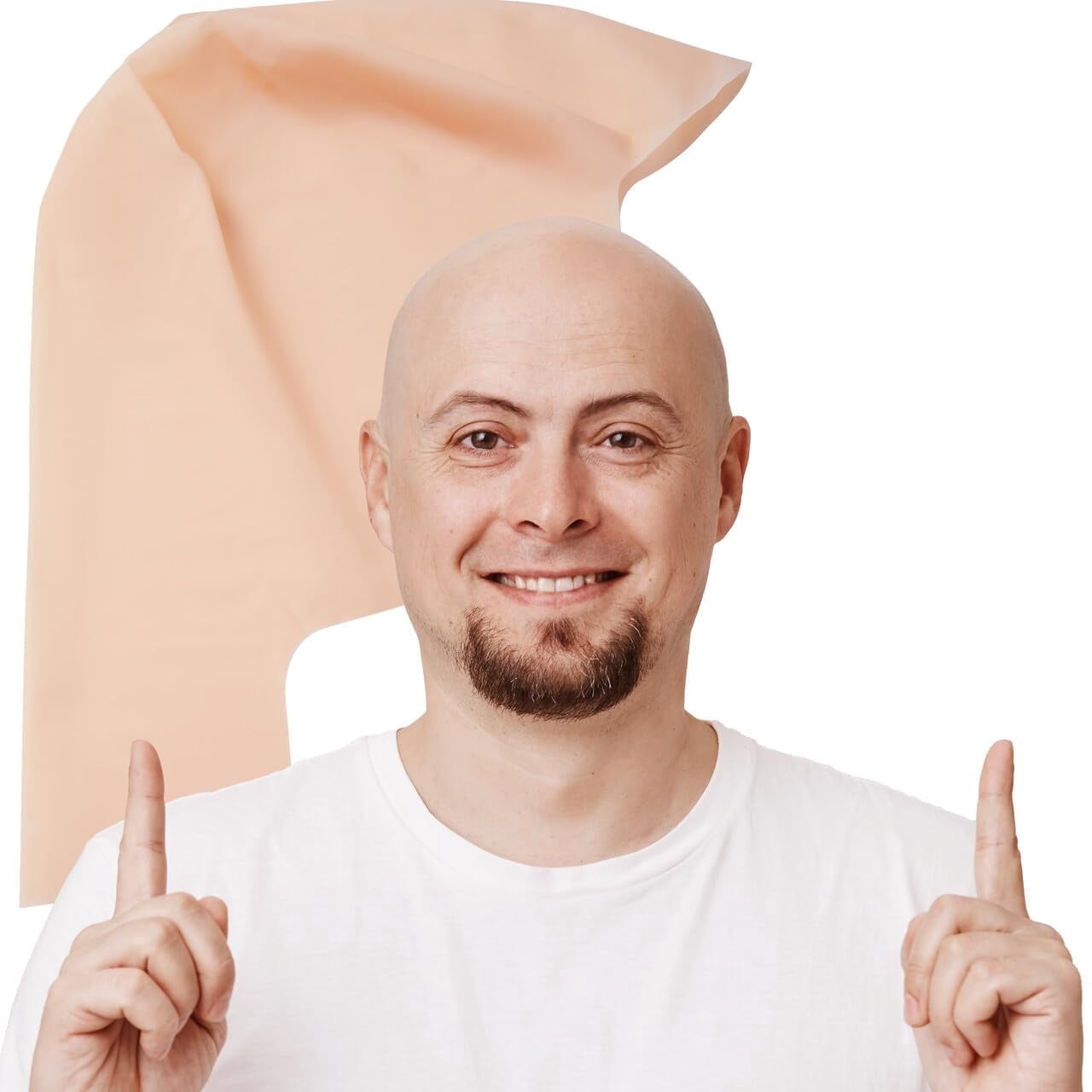 Joyfy Halloween Bald Cap for Men Women Halloween Costumes, Latex Bald Head Wig Cap for Adults Costume, Makeup Costume Accessories, Old Men Balding Cosplay Dress Up Prop