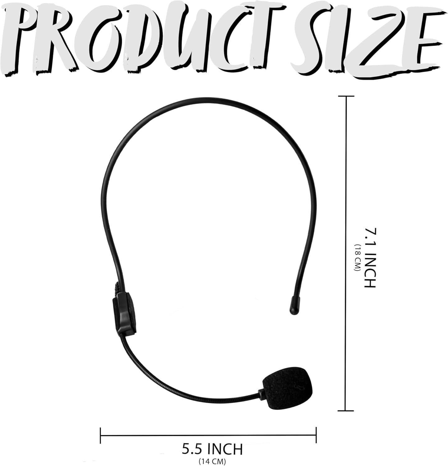 Joyfy Fake Microphone Headset Prop, Rockstar Singer Costume Headband Mic Accessories for Adults, Halloween Cosplay Party props