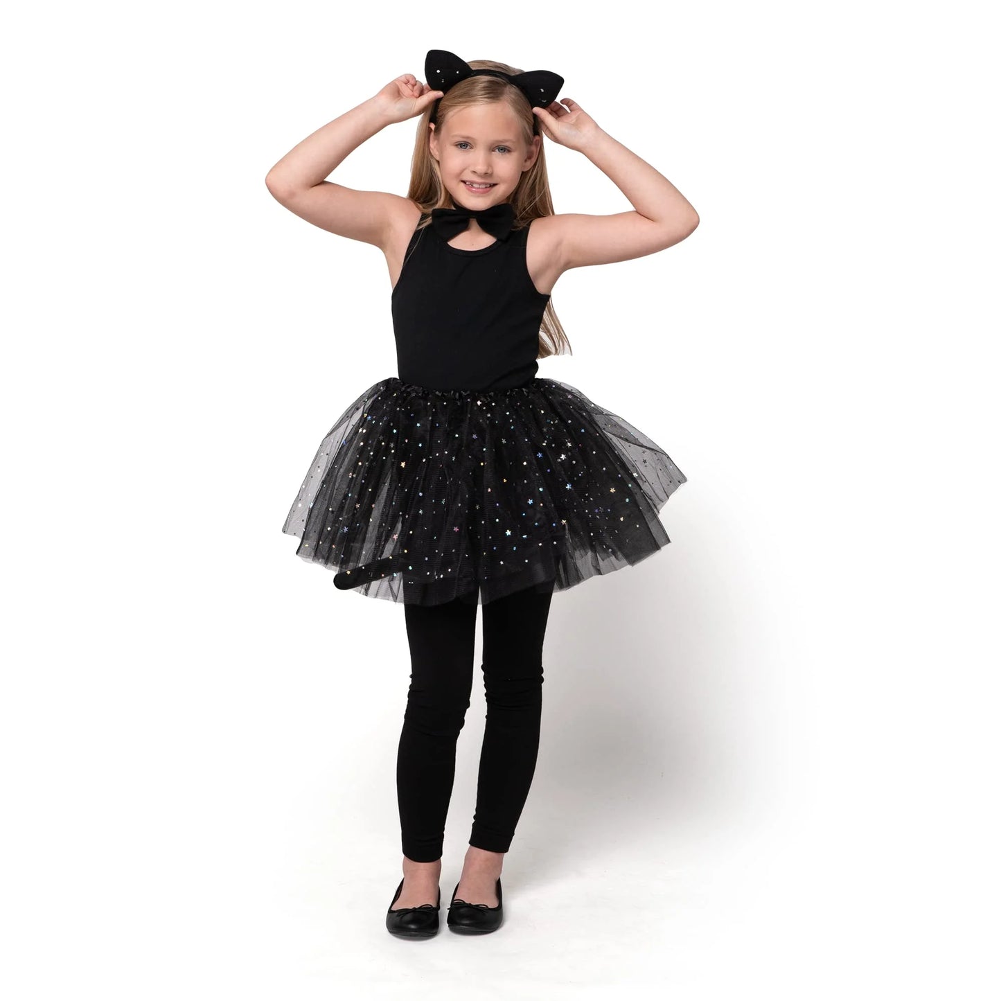 Spooktacular Creations Black Cat Costume Accessory for Child, Cat Cosplay Kit for Girls, Halloween Dress Up Party, School Role Playing