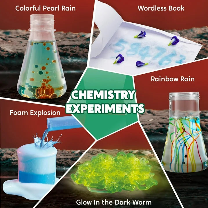 SYNCFUN 85+ Science Kits for Kids, STEM Activities with Erupting Volcano and Growing Crystal Tree ,Experiments Educational Toys Gifts for Kids Aged 6 7 8+