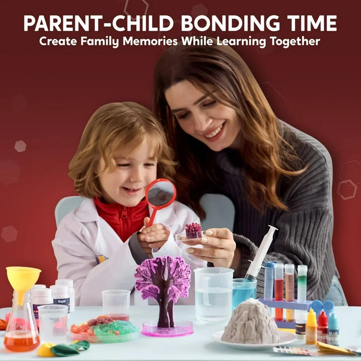 SYNCFUN 85+ Science Kits for Kids, STEM Activities with Erupting Volcano and Growing Crystal Tree ,Experiments Educational Toys Gifts for Kids Aged 6 7 8+