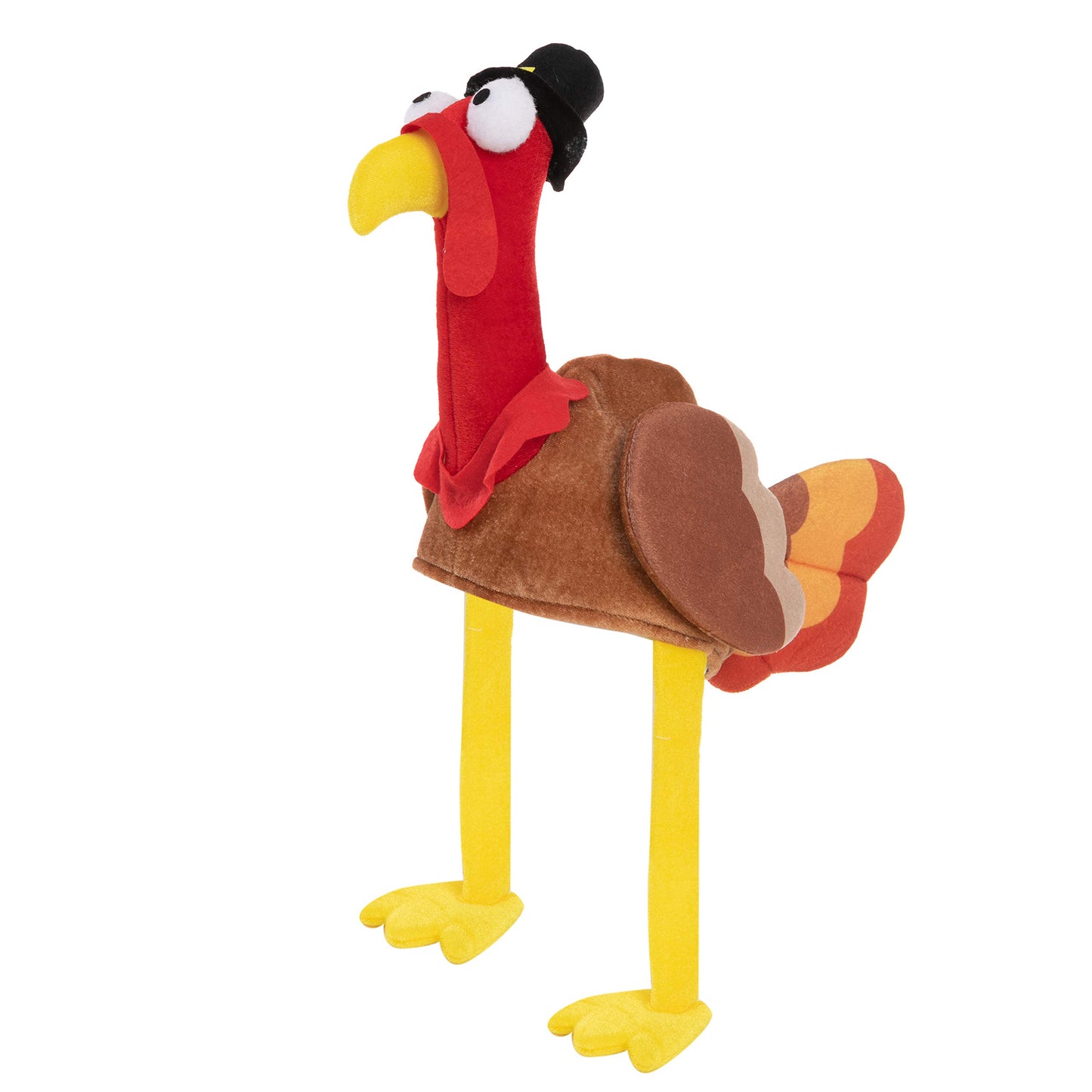 JOYIN 2 Pcs Turkey Gobbler Hats for Thanksgiving Night Event, Dress-up Party, Thanksgiving Decoration, Role Play, Carnival, Cosplay, Costume Accessories