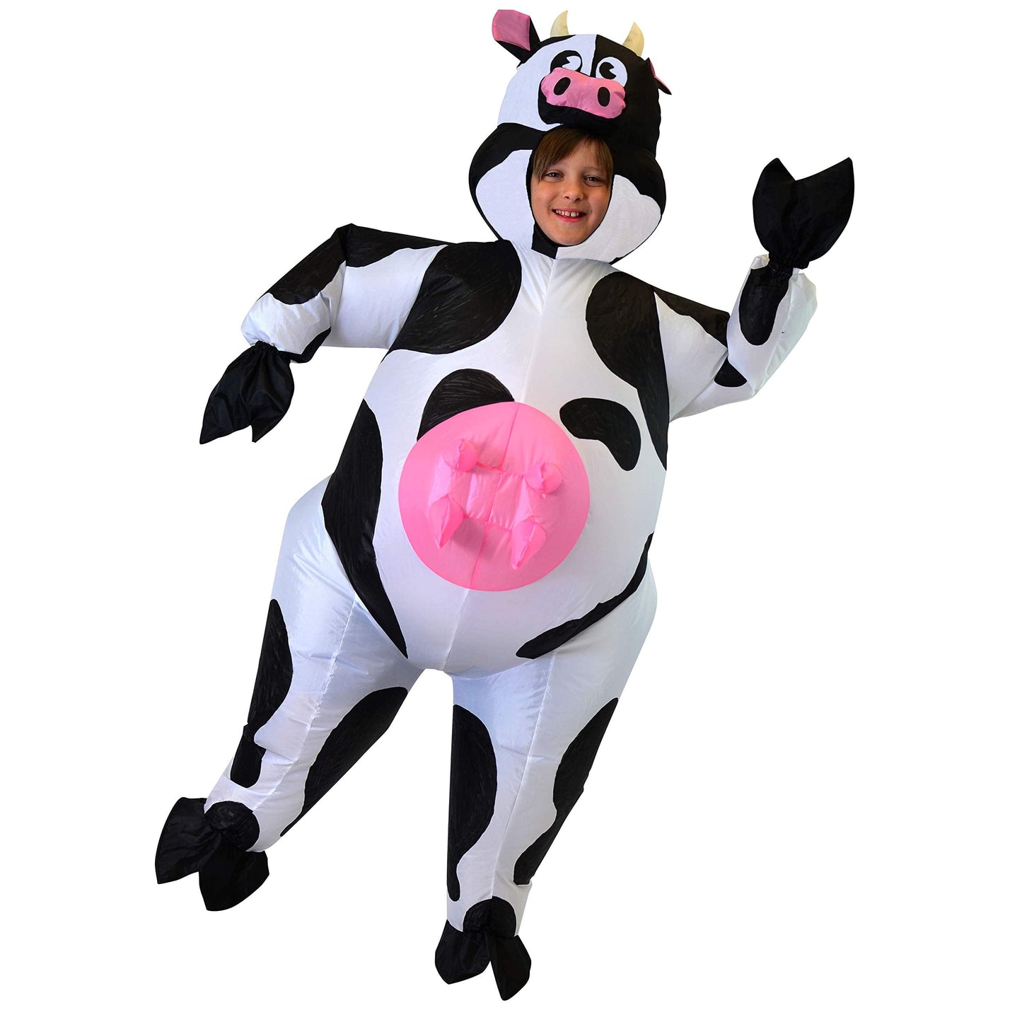 Joyfy Kids Inflatable Costume, Inflatable Cow Halloween Costume for Kids Ages 7 10 Halloween Dress up Party