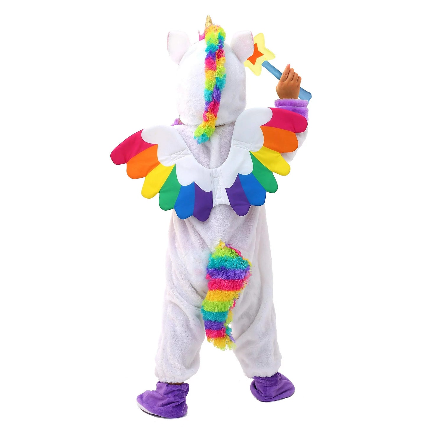 Spooktacular Creations Halloween Unicorn Pajama for Kids, Halloween Animal Dress Up Party, Role play and Cosplay Costume-3-4 years