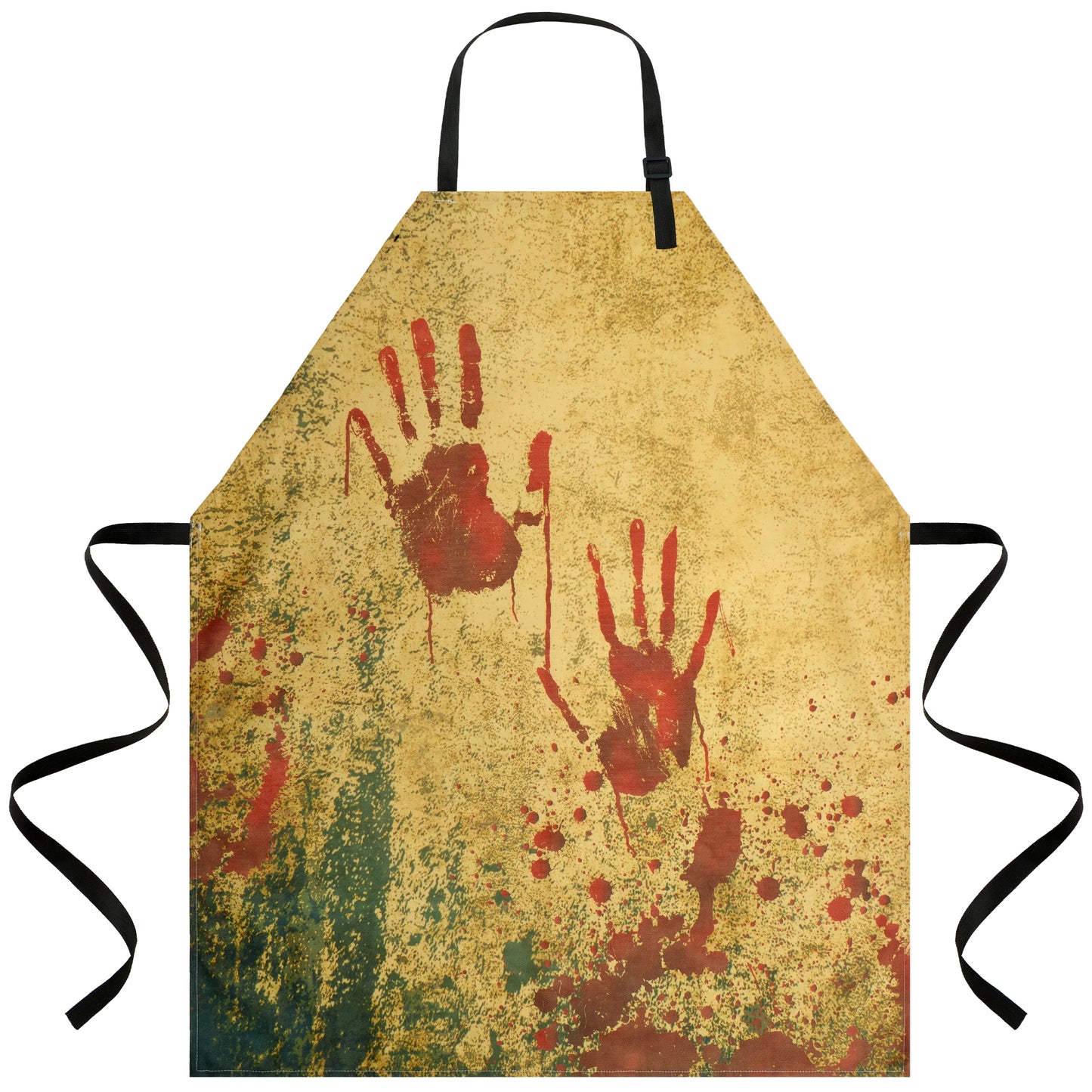 Syncfun Halloween Horror House Apron Costume Accessories,Unisex Kitchen Bib Butcher Apron with Adjustable Neck for Cosplay Accessories Adults Dress Up