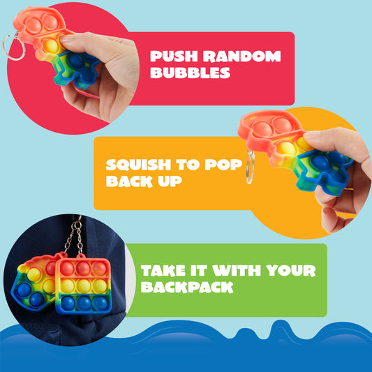 SYNCFUN 60 Pcs Party Favors, Popular Fidget Toys Birthday Goodie Bags Fillers for Kids Pinata Stuffers