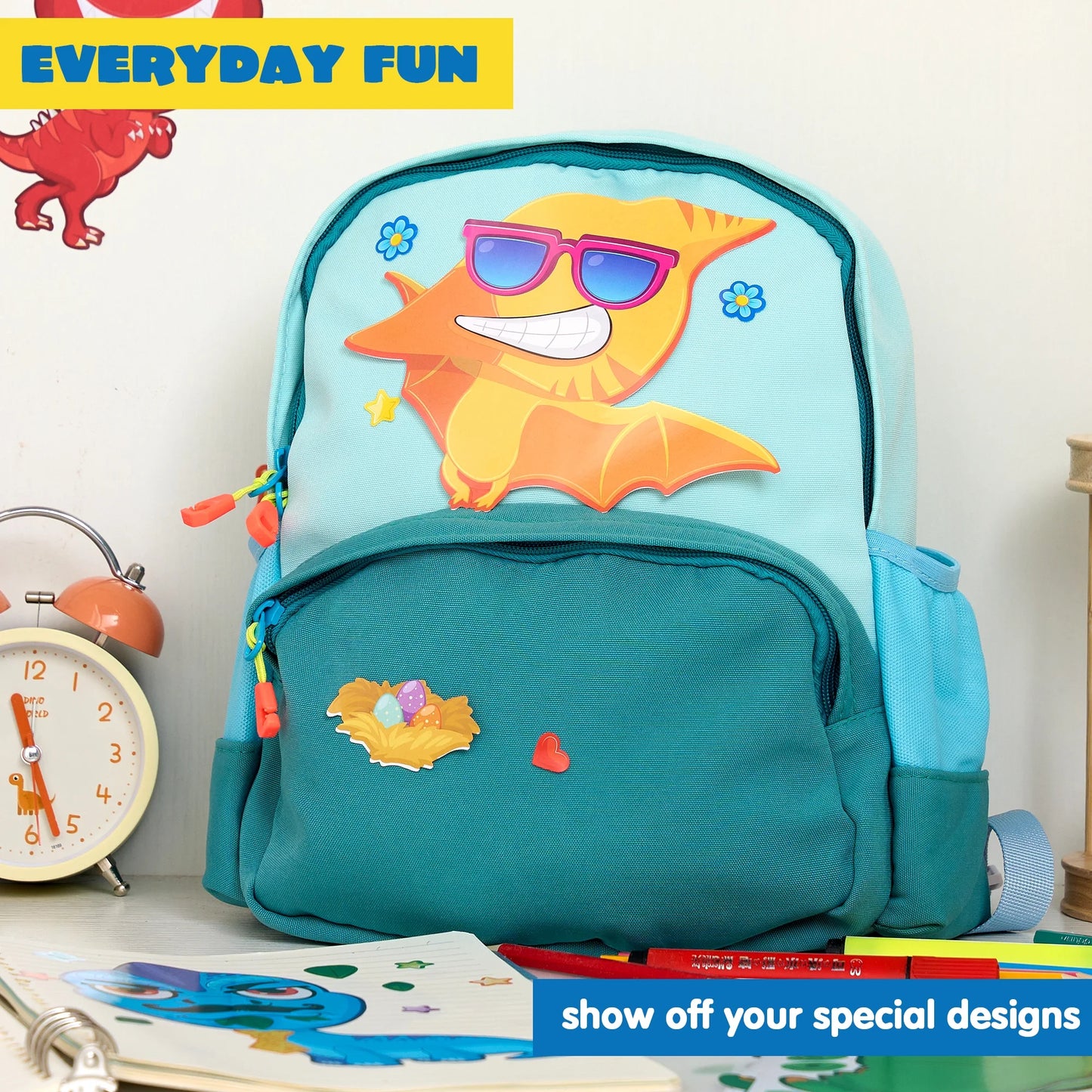 Syncfun 24 Sheets Make-a-face Sticker Sheets 6"x 9" Make Your Own Animal Dinosaur and Match Craft Sticker for Kids Party Favor Supplies for Boys Girls