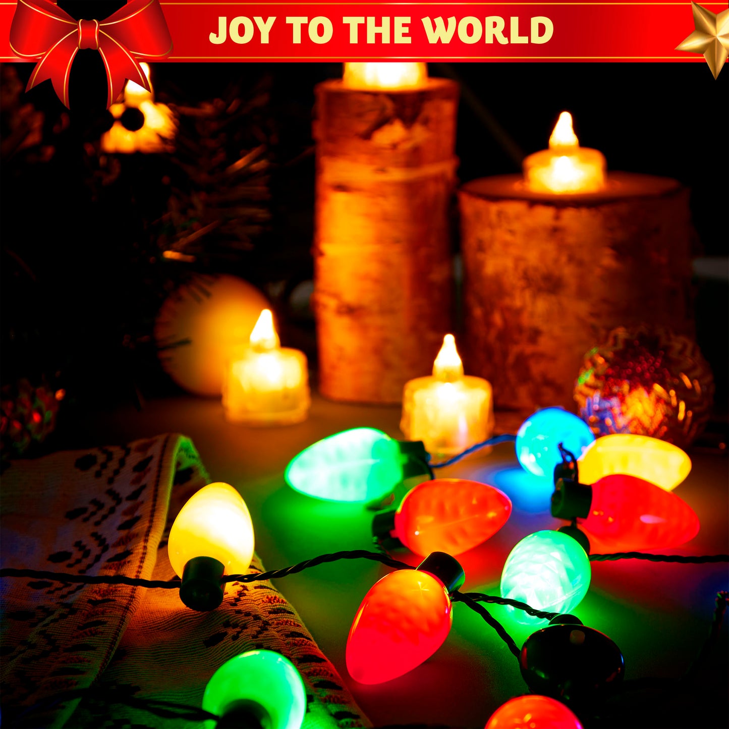 SYNCFUN Christmas LED Light Up Bulb Necklaces 9 Bulbs LED Necklaces Holiday Necklace Costume Accessories for Christmas Xmas Party Favor Party Supplies