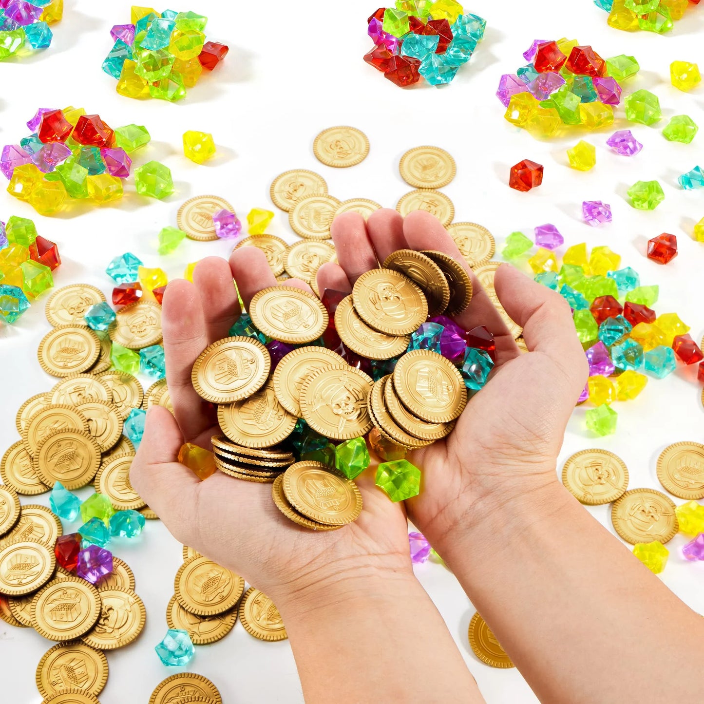 SYNCFUN 288 Piece Pirate Treasure Coins Set Party Favors