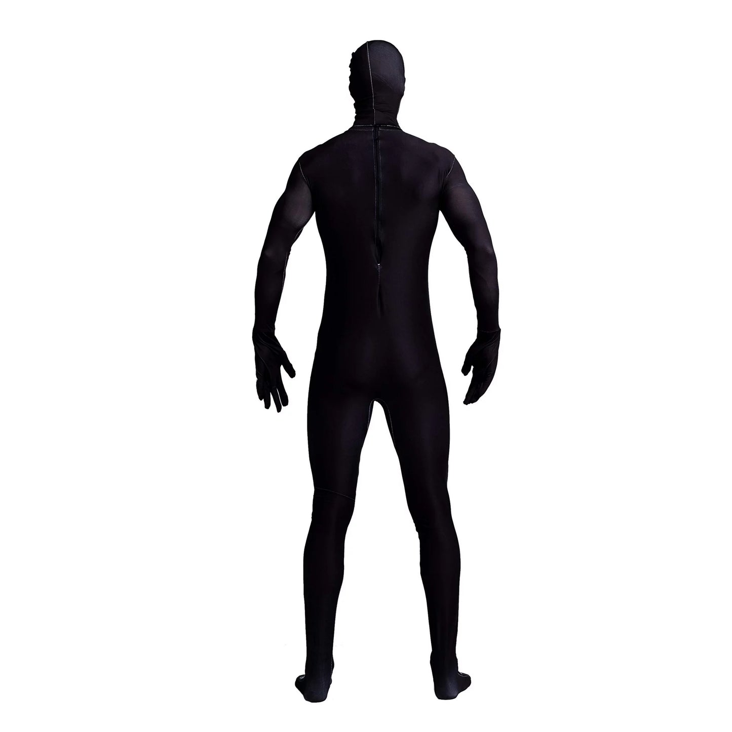 Spooktacular Creations Skeleton Bone Bodysuit Halloween Costumes for Men with Skeleton Hood Mask. Medium