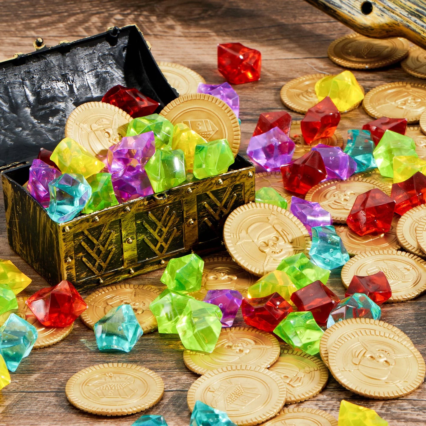 SYNCFUN 288 Piece Pirate Treasure Coins Set Party Favors