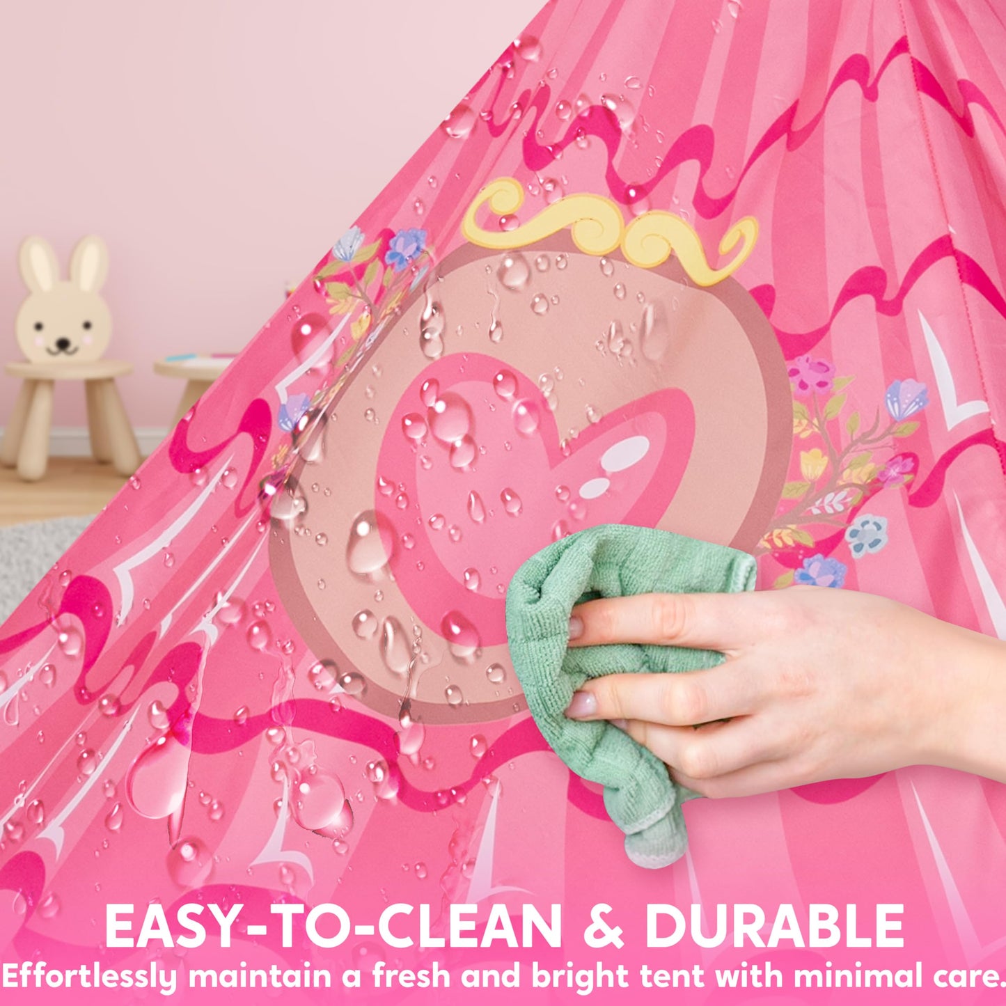 Syncfun Princess Castle Pink Kids Play Tent Girls Large Playhouse for Toodler Indoor & Outdoor Game