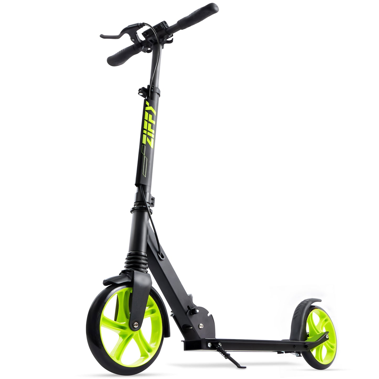 ZIFFY 3-Wheel Light-Up Kids Scooter, 4 Adjustable Height, Stability - Up to 110LBS, Anti-Slip Wide Deck Ride with 20 Dynamic LED Lights for Boys and Girls Ages 2-12 Years Old