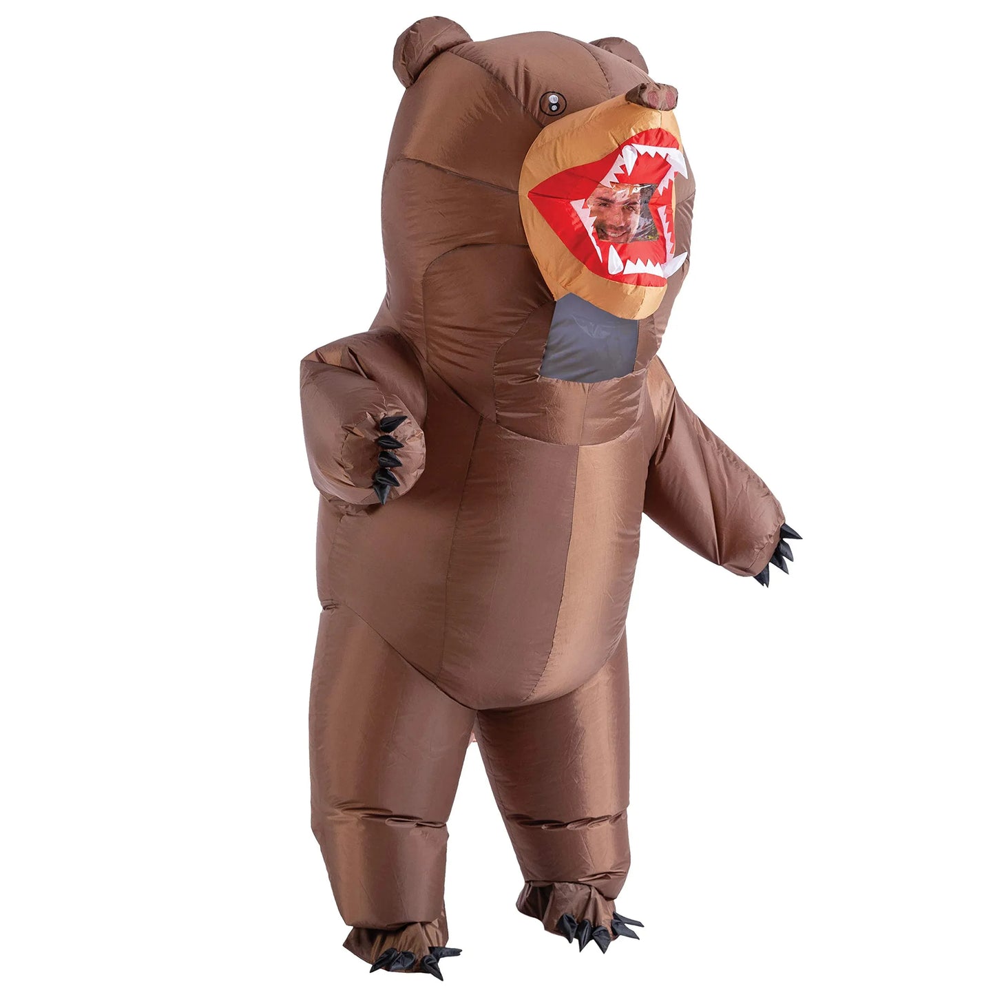 Syncfun Inflatable Costume for Kids, 8Ft Full Body Bear Air Blow-up Brown Suit Halloween Costume for Toddler Child