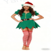Joyfy Giggling Getup Women's Green Elf Dress Set - Size M