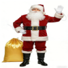 Joyfy Giggling Getup Christmas Adult Santa Men's Santa Suit 11pc Claus Costume