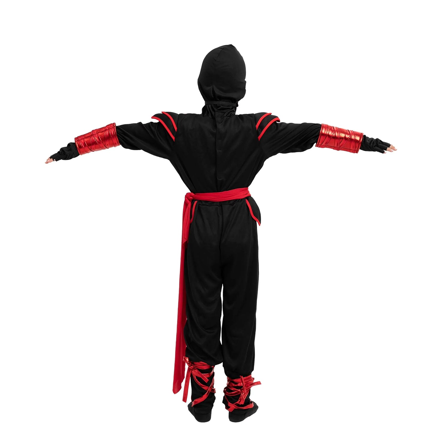 Syncfun Red Ninja Costume for Kids Halloween Dress Up Party Outfit Set, L