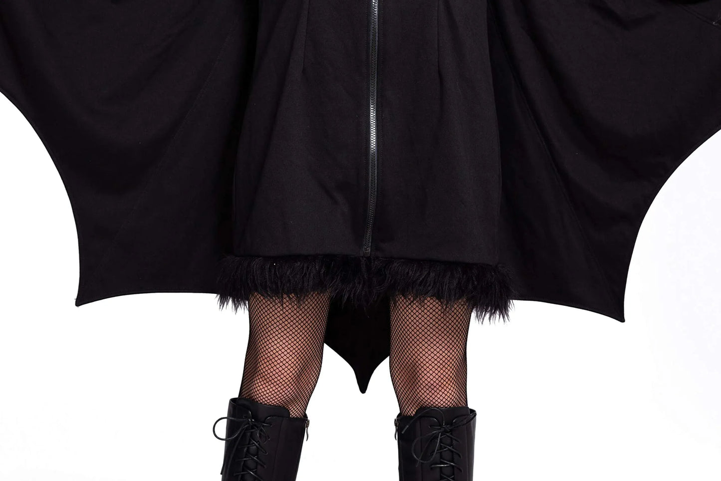 Syncfun Womens Black Bat Zip Hoodie Halloween Costumes for Adults, Bat Halloween Costume Cosplay