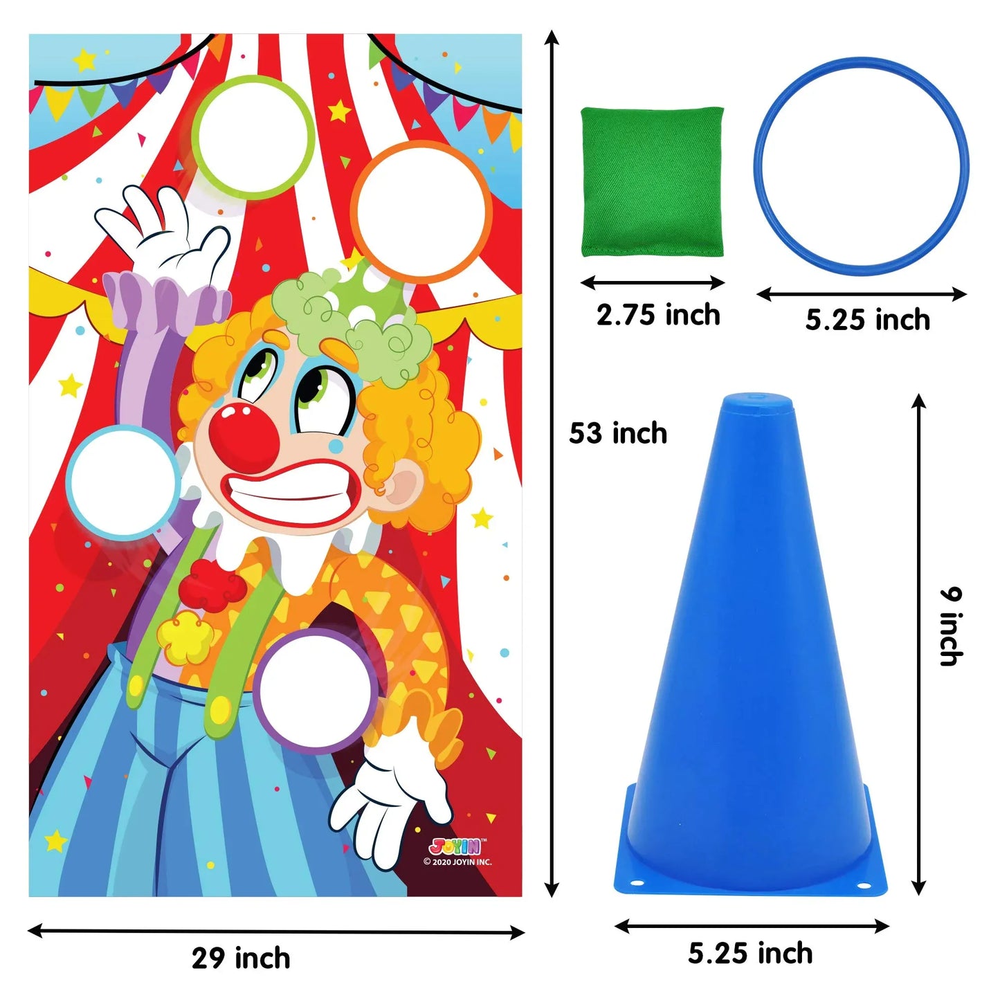 Joyfy 31 Pcs Carnival Games, Ring Toss Games for Kids Indoor Outdoor Play , Family Fun Party Games