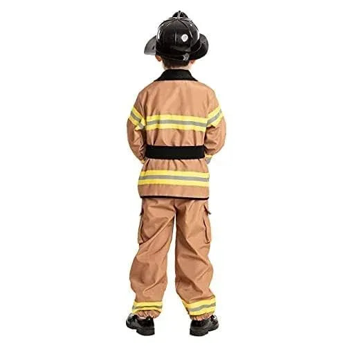 Syncfun Kids Fireman Costume, Firefighter Costume for Toddler Halloween Party Dress Up 3-7 Years