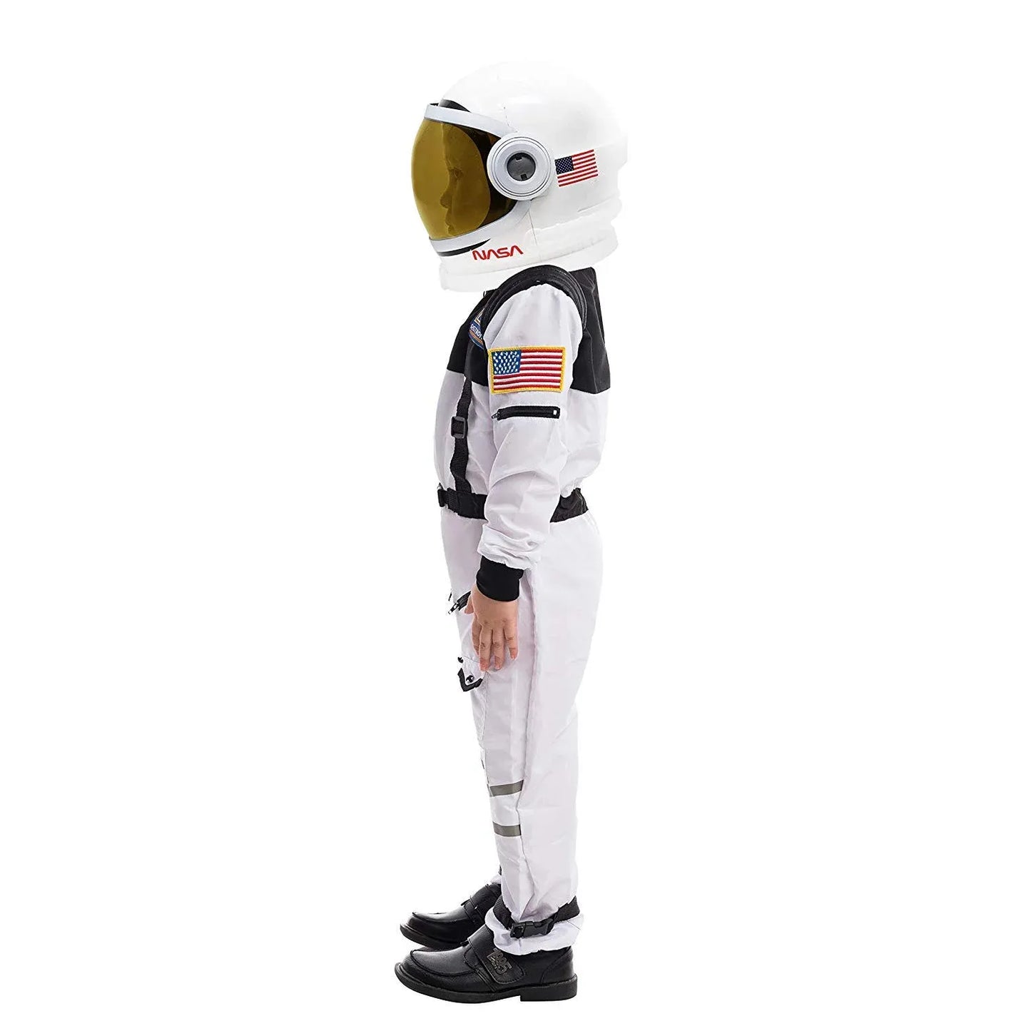 Syncfun Astronaut Costume with Helmet for Kids Toddler Boys Halloween Dress Up Party and Roly Play Cosplay 3-14 Years