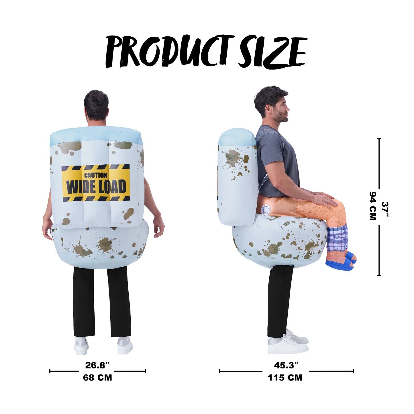 Joyfy Inflatable Costumes for Adults, Sitting on a Toilet Inflatable Halloween Costume For Halloween Fancy Dress Parties Cosplay