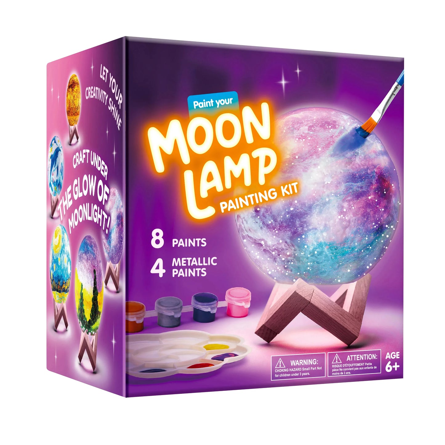 Syncfun DIY 3D Moon Night Light,Paint Your Own Moon Lamp Kit Galaxy Lamp Arts and Crafts Kit, School Activities, Birthday Gifts for Kids Girls