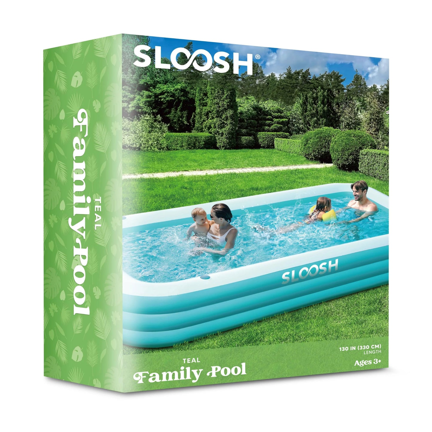 Syncfun Inflatable Pool with Seats for Adults & Kids, Extra Large Full-Sized Inflatable Swimming Pool, Above Ground Swimming Pool, Blow Up Family Pool Summer Water Party Backyard Garden Lawn