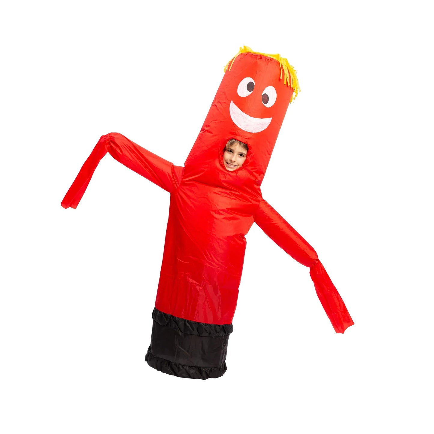 Syncfun Inflatable Tube Dancer Costume for Child, Wacky Waving Inflatable Tube Guy Blow Up Costume Halloween Cosplay