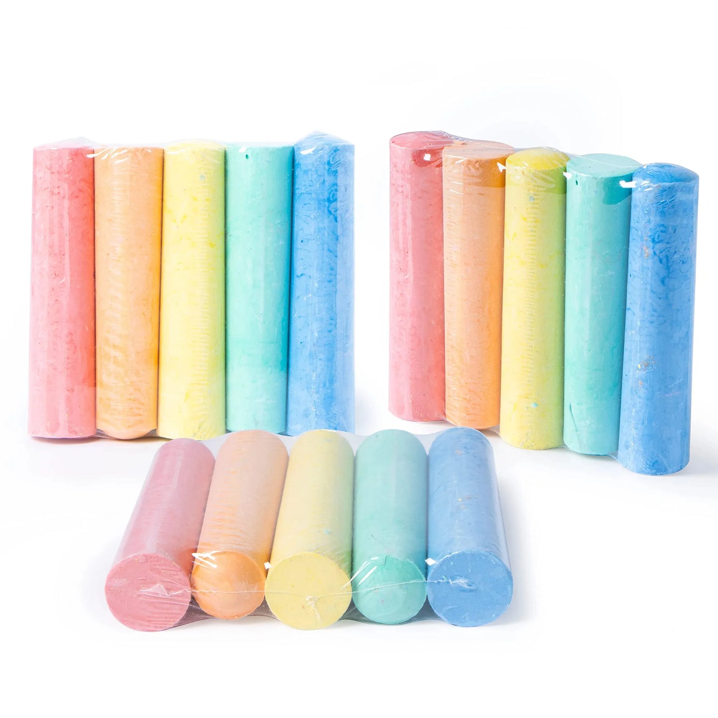 Syncfun 150PCS Washable Sidewalk Chalks,Giant Box Non-Toxic Jumbo Washable Chalk for Outdoor Art Play, Playground,5 Colors