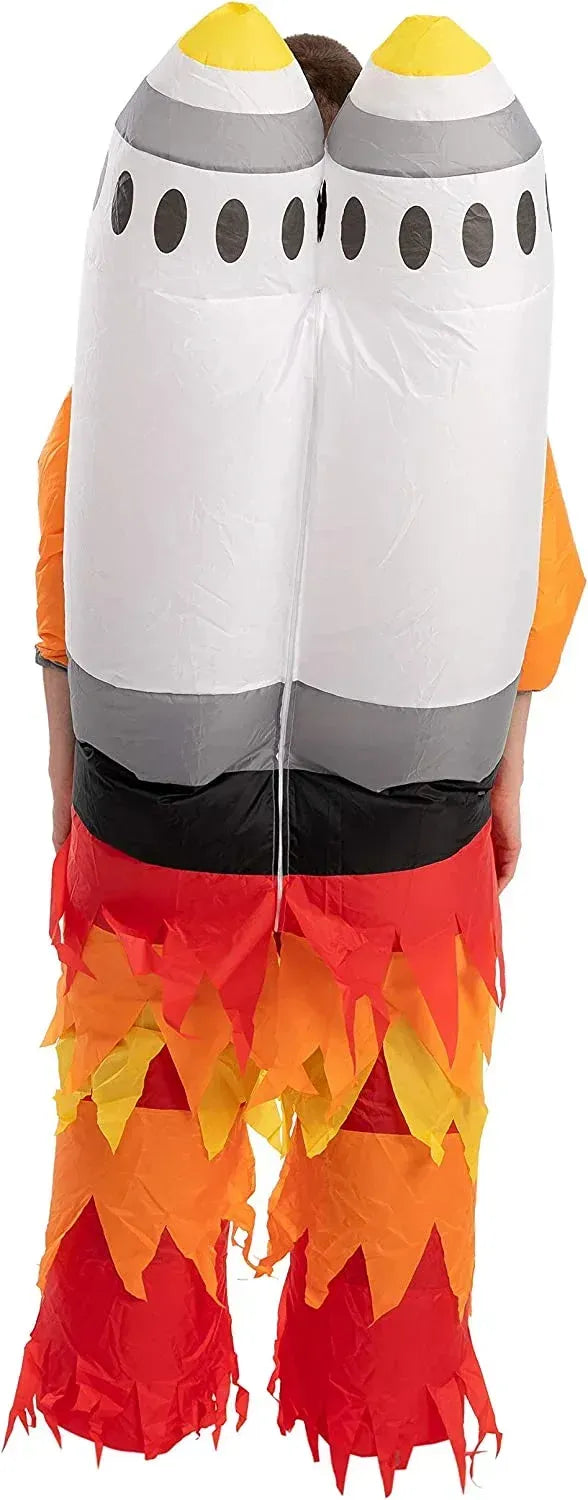 Syncfun Inflatable Halloween Costume for Adult Jet Pack Astronaut Inflatable Costume with Rockets, Halloween Unisex Cosplay Accessories, Space Costume