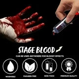 SYNCFUN 1 oz Halloween Fake Blood,Vampire Blood Makeup Tube,Halloween Blood Zombie Makeup,Vampire Makeup Kit for Adults,Halloween Costume Vampire Accessories