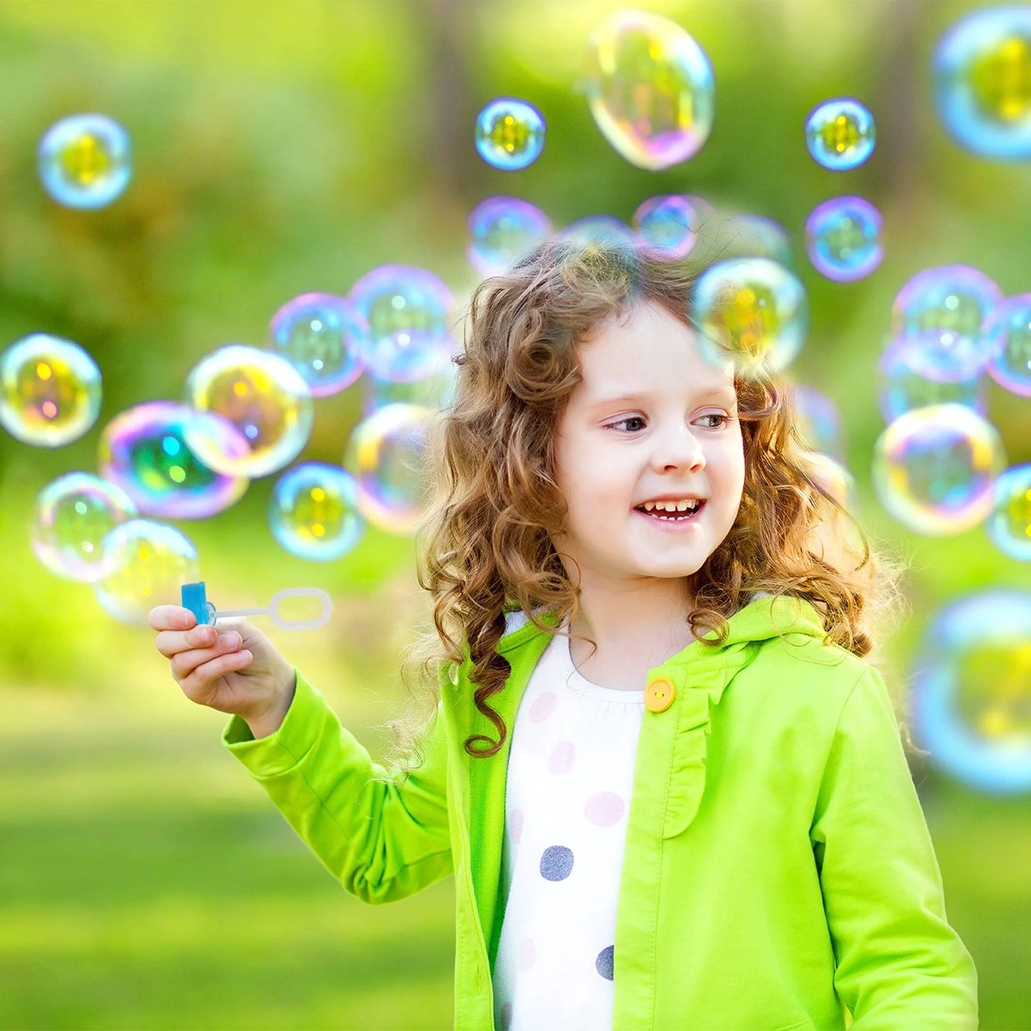 JOYIN 24 pcs Mini Bubble Bottles with Wand Assortment for Kids, Bubble Blower for Bubble Blaster Party Favors, Summer Toy, Birthday, Outdoor & Indoor Activity, Bath Time