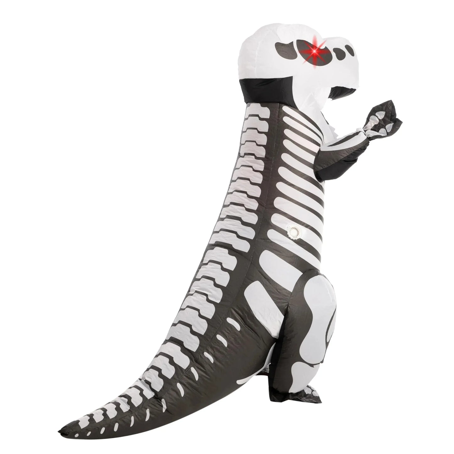 Syncfun Halloween Inflatable Costume for Adults,with Red LED Light Eyes,Air Blow-up Skeleton Dinosaur Dress Up Unisex Cosplay Costume