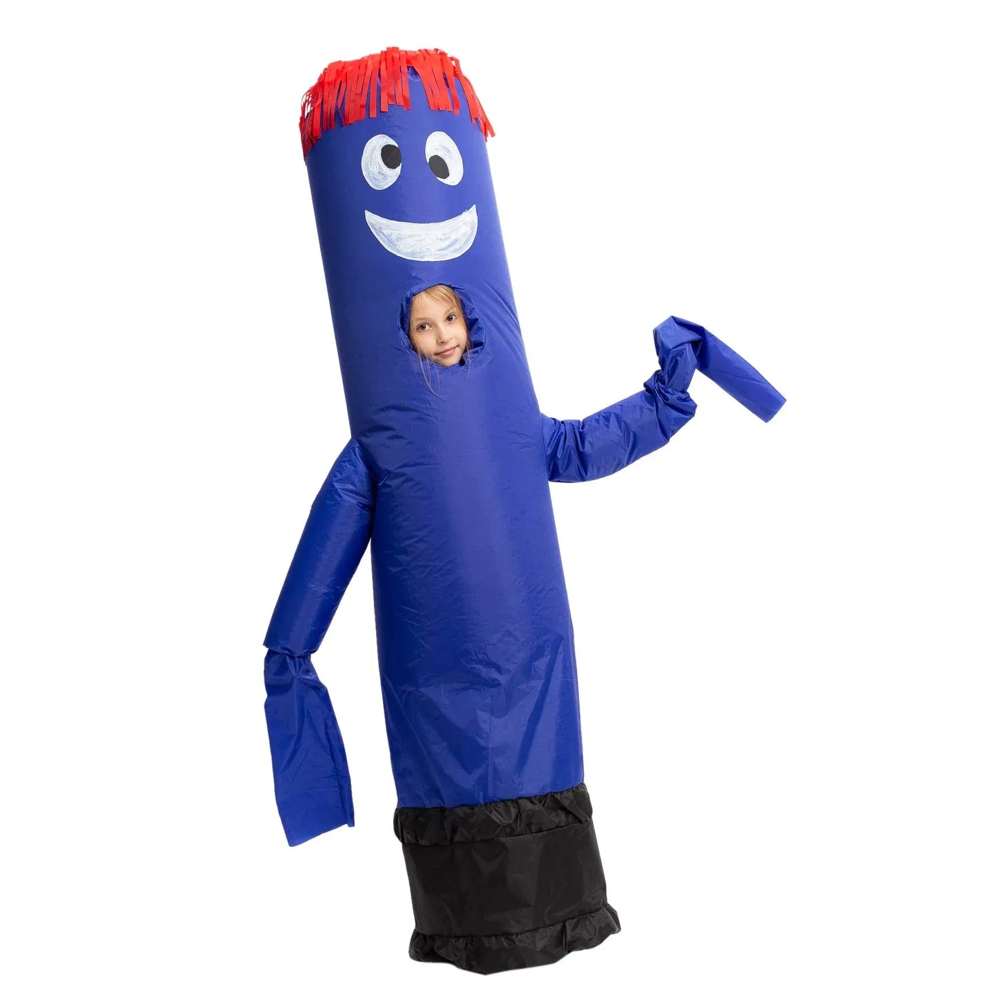 Syncfun Inflatable Halloween Costume for Child, Inflatable Tube waving arms and dancing, Full Body Dress UP (Blue)