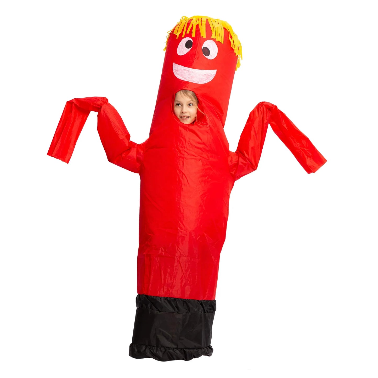 Syncfun Inflatable Tube Dancer Costume for Child, Wacky Waving Inflatable Tube Guy Blow Up Costume Halloween Cosplay