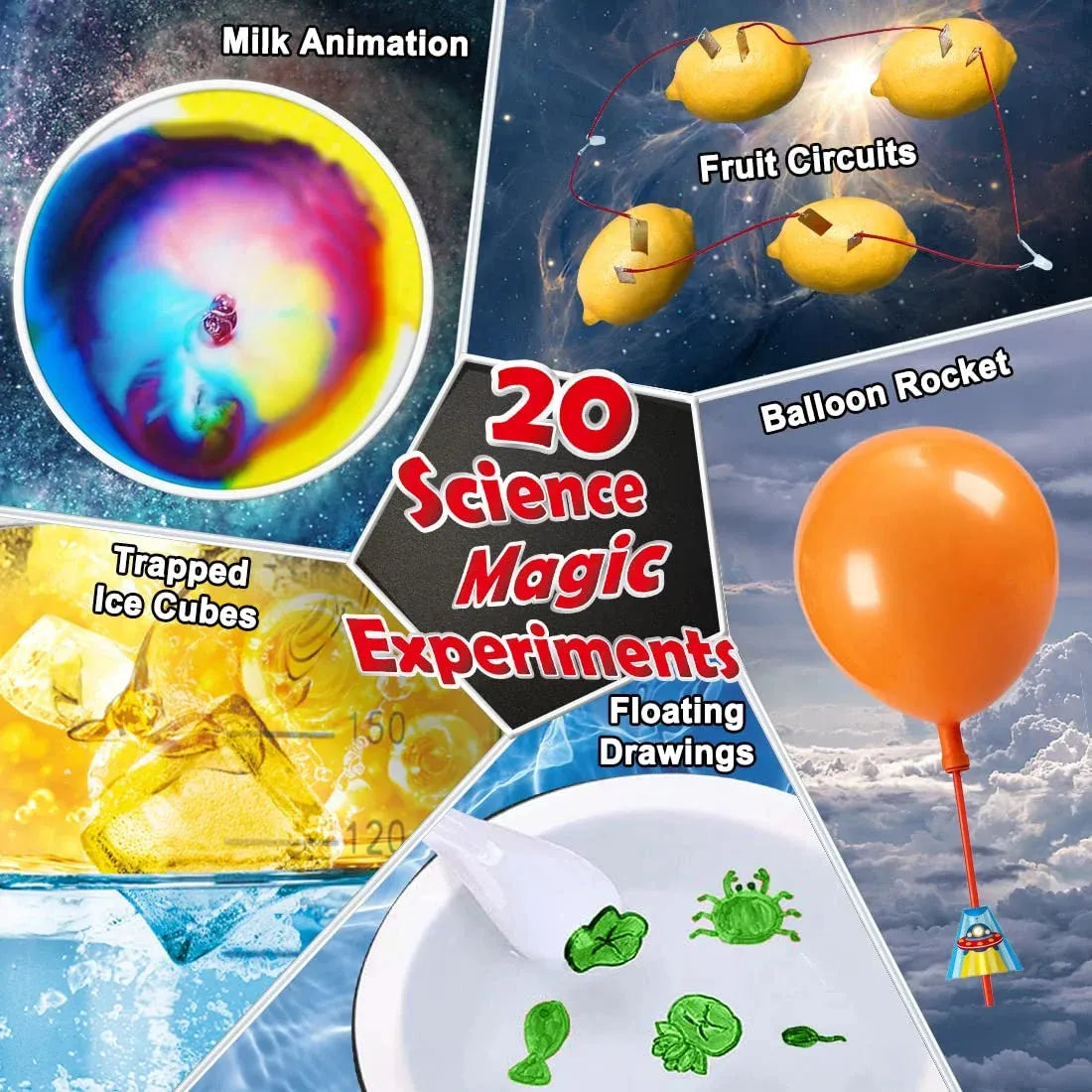 Syncfun 70 Lab Experiments Science Kits for Kids, STEM Activities Educational Scientist Toys，Birthday Gifts for Boys and Girls 5-12