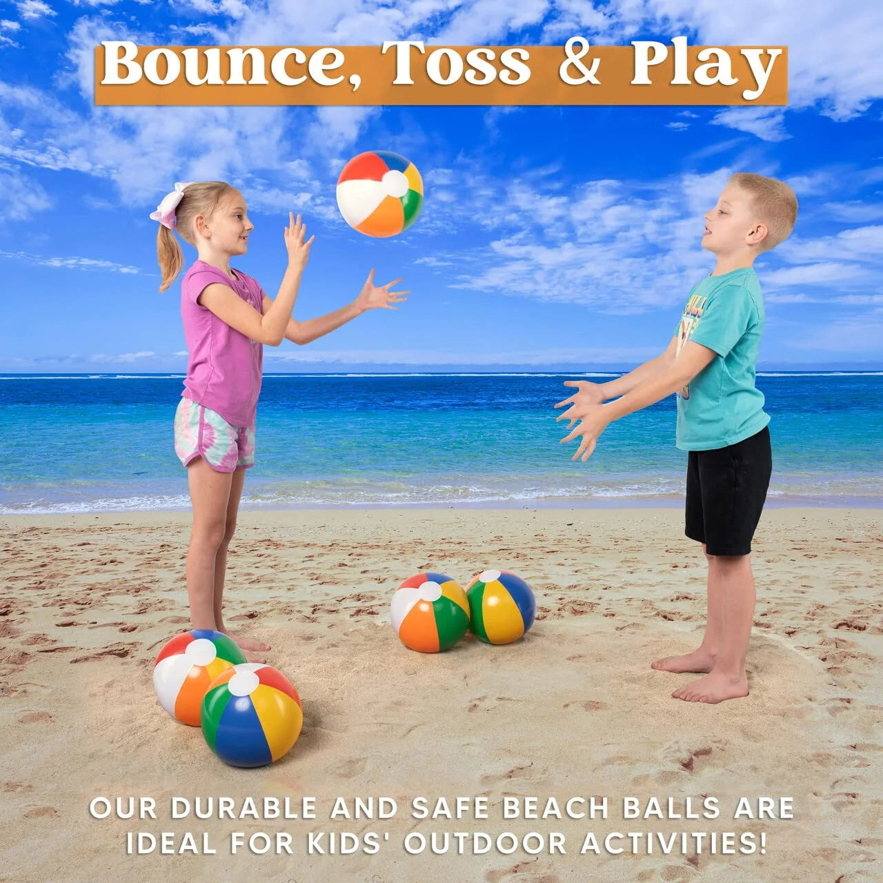 Joyfy 12 Pack Rainbow Beach Balls,12 inch Inflatable Swimming Pool Toys for Summer Games Pool Party Favors Summer Water Toy Fun Play Beachball Game for Kid Boys Girls