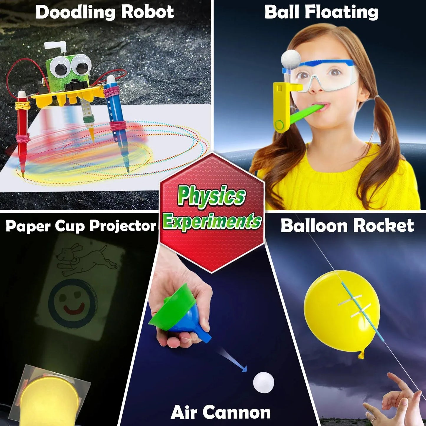 Syncfun Science Kits for Kids, 150 Experiments Science Set, Birthday Gifts and STEM Project Educational Toys for Boys and Girls