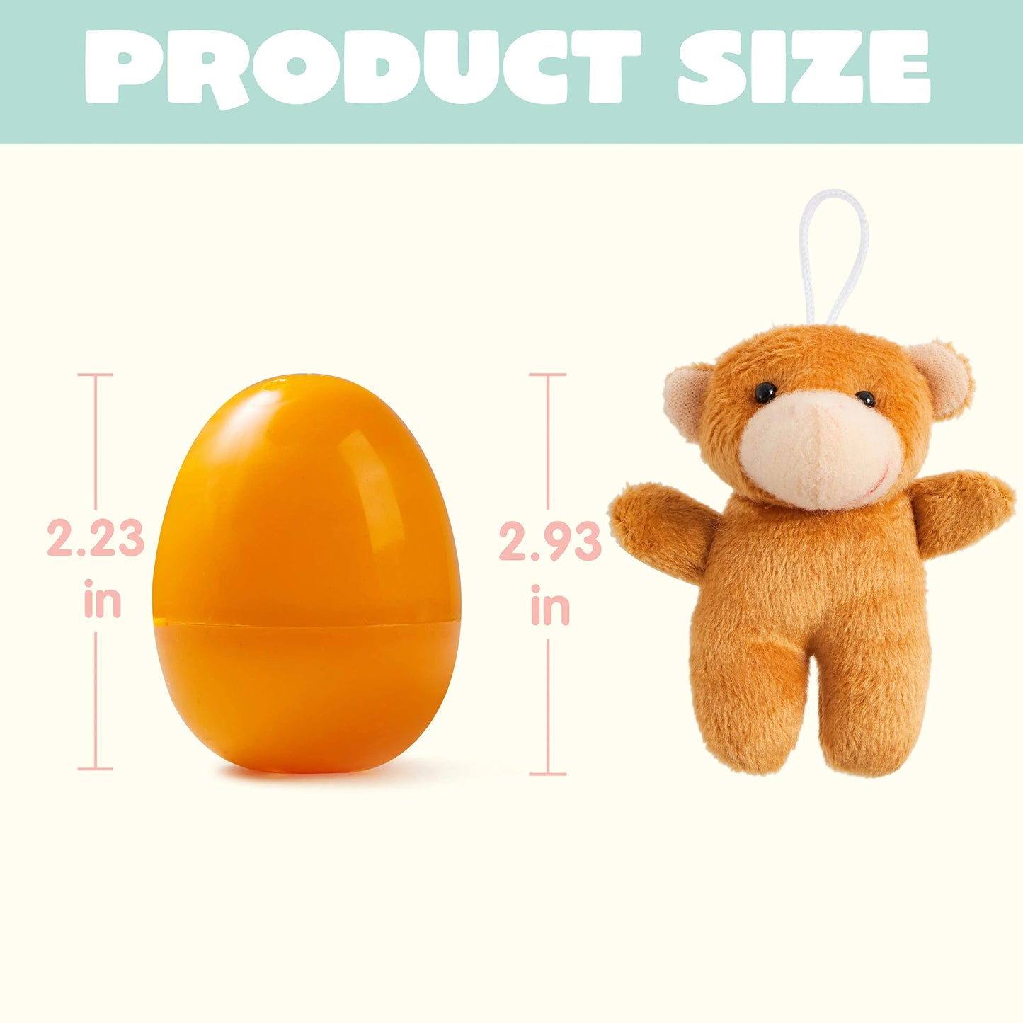 15 children pre charge Easter eggs with plush animals, fill Easter baskets with mini animal keychains,