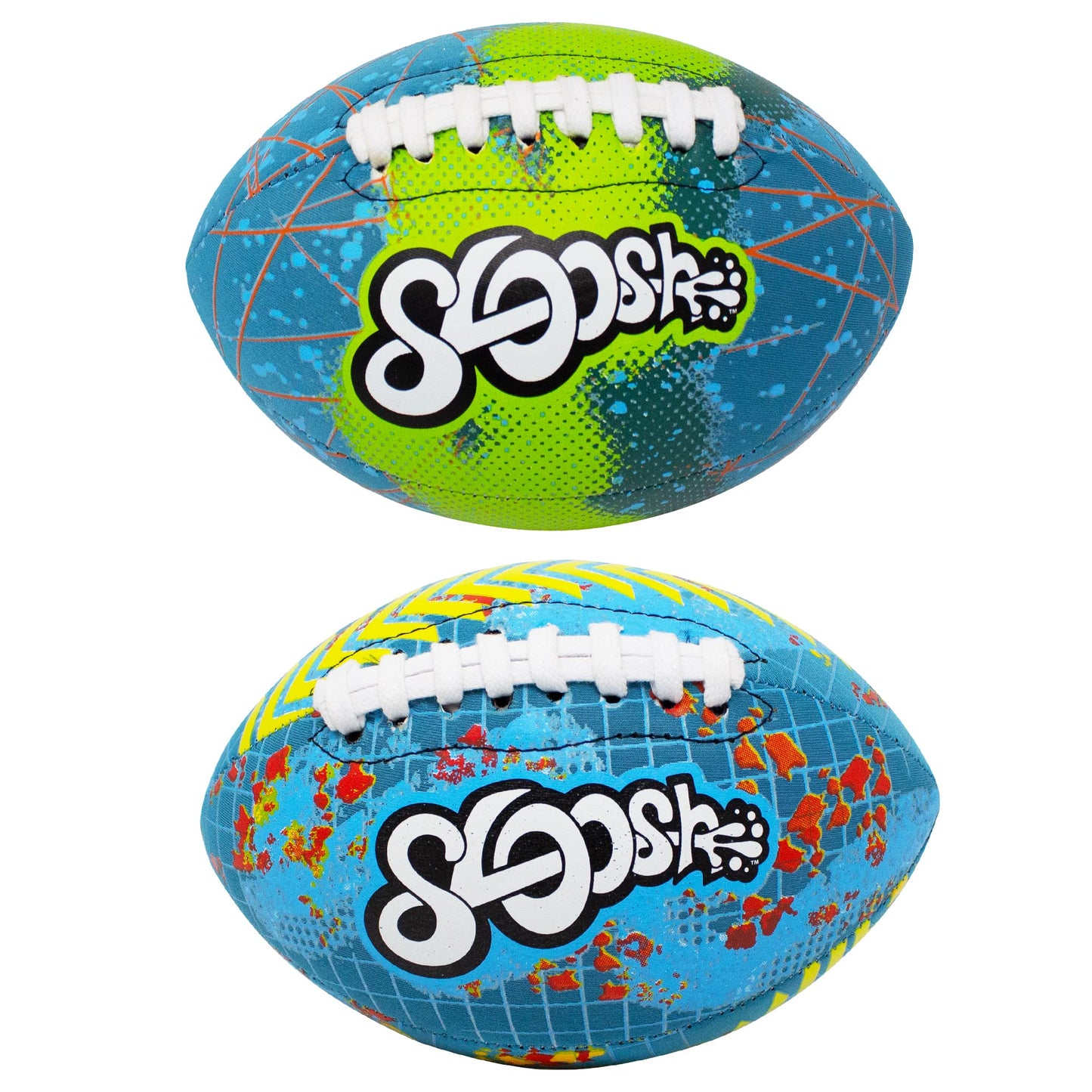 2 Pcs Swimming Pool Waterproof Football, 8.5" Water Football Outdoor Sports Pool Game Toy for Backyard Beach Pool Party