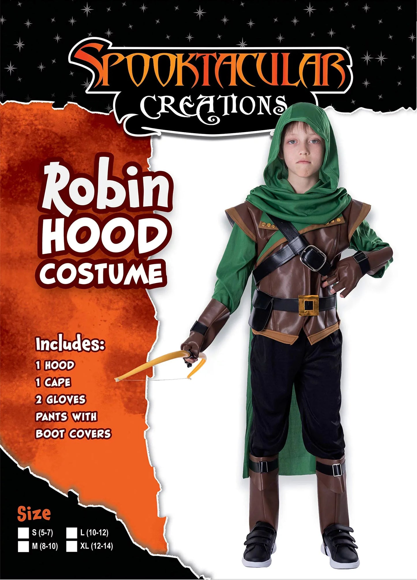 Syncfun Robin Hood Costume Set for Kids, Halloween Dress UP Party, Renaissance Costume Boy, Robin Hooded Cloak, Medieval Costume