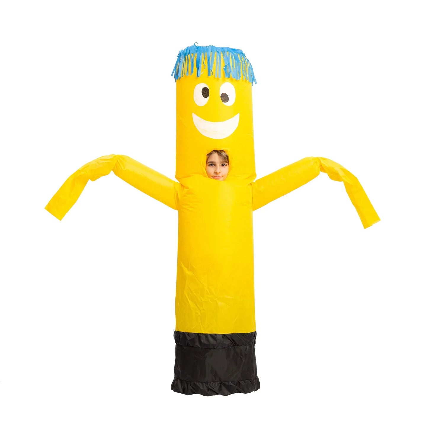 Syncfun Inflatable Halloween Costume for Child, Inflatable Tube waving arms and dancing, Full Body Dress UP (Yellow)