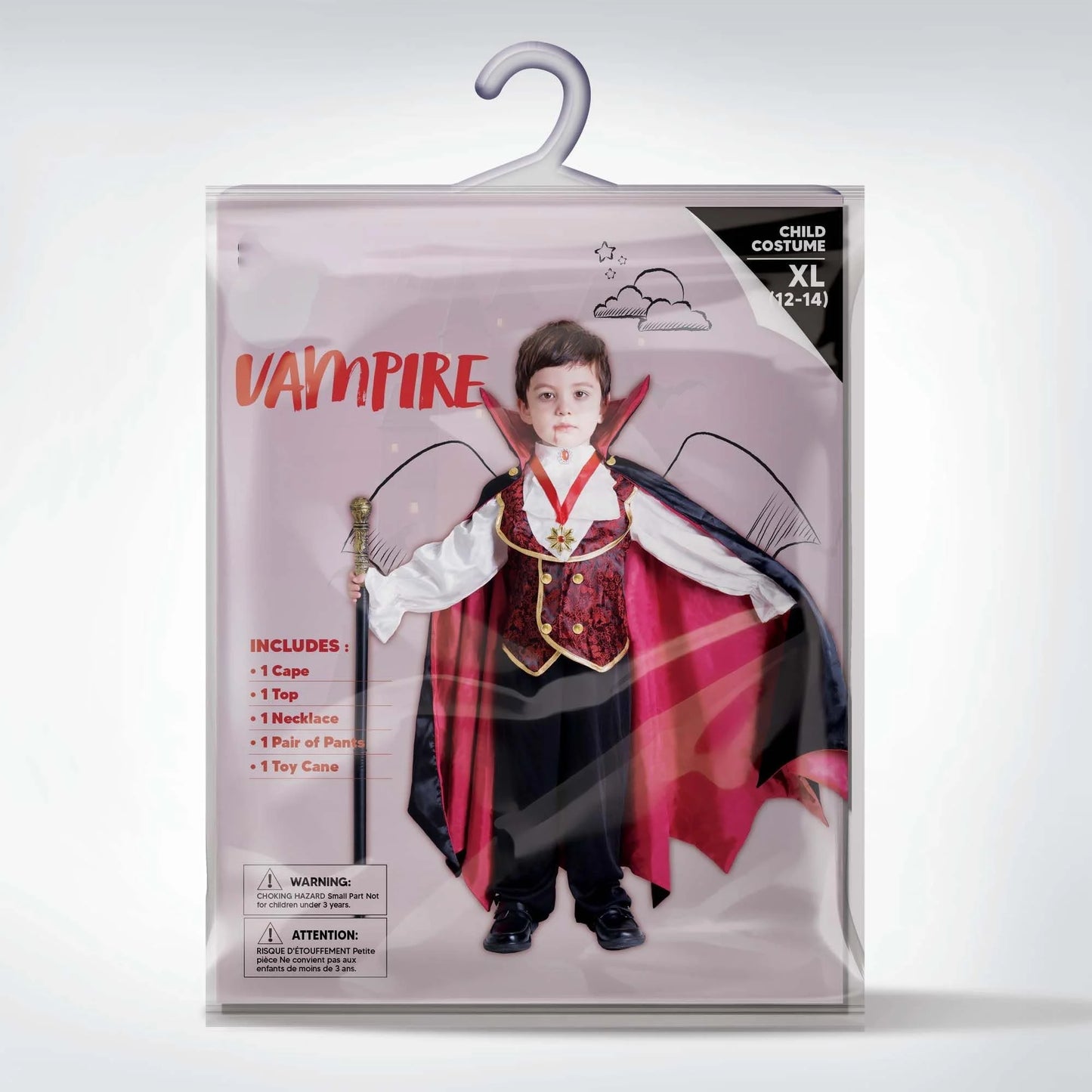 SYNCFUN Gothic Vampire Costume Kids,Toddler Vampire Costume Halloween Vampire Costume,vampire costume for boys,Halloween Party Dress Up (5–7yrs)