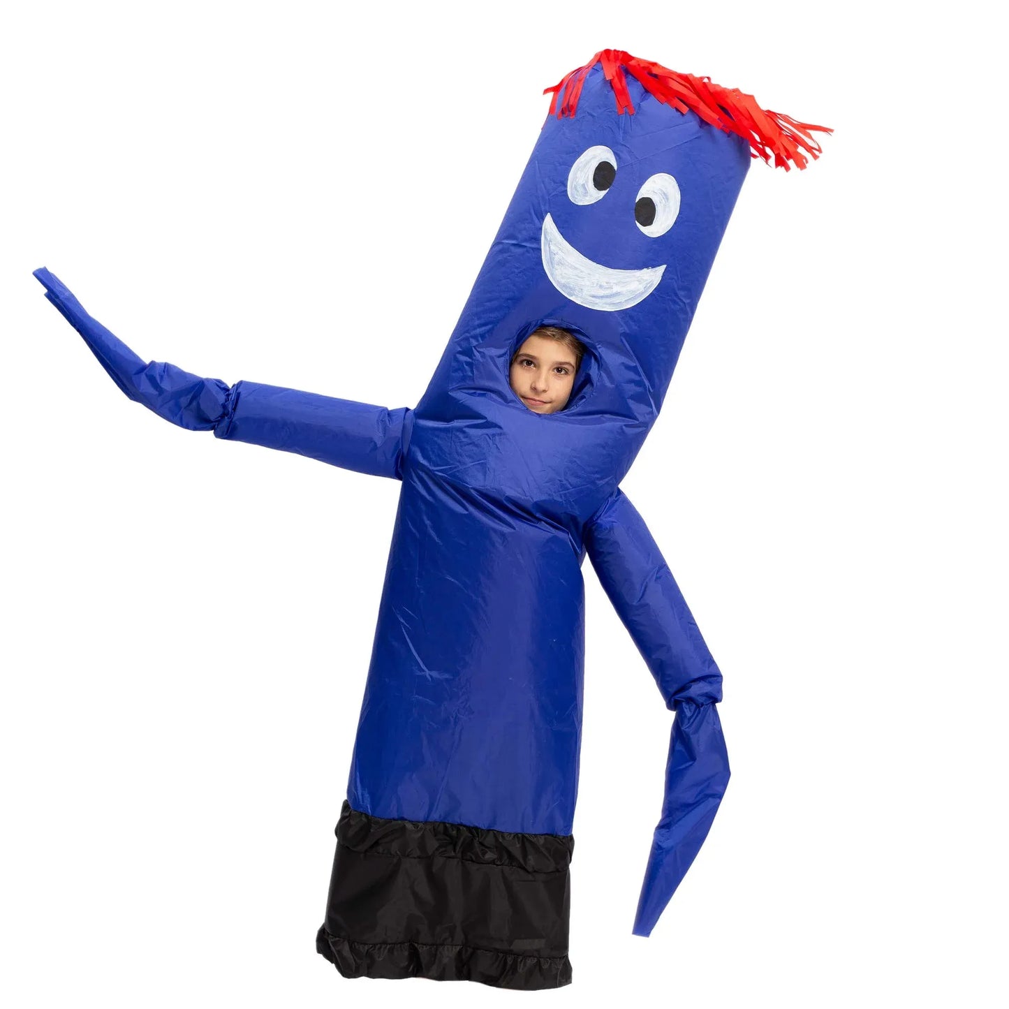 Syncfun Inflatable Halloween Costume for Child, Inflatable Tube waving arms and dancing, Full Body Dress UP (Blue)