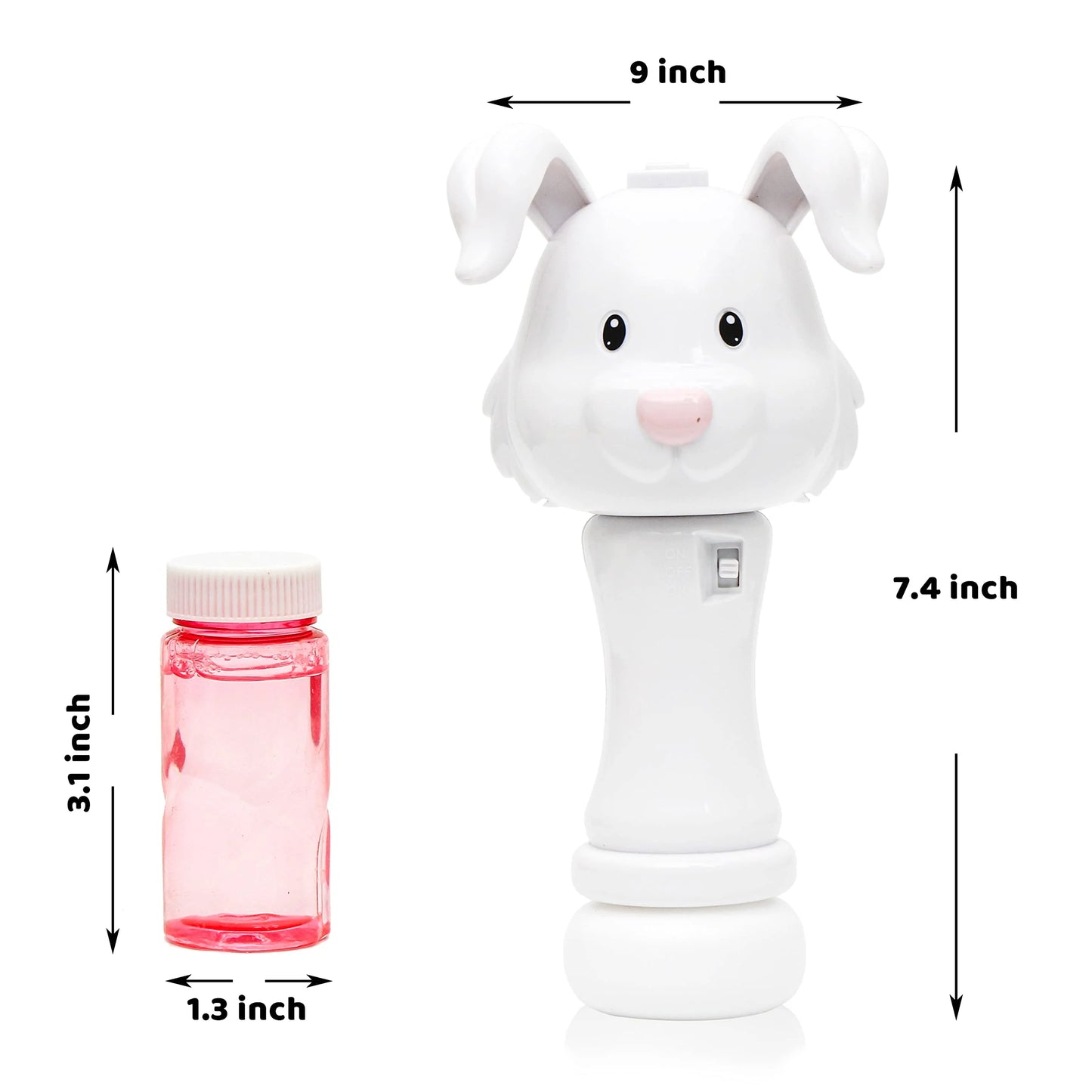 2 Pack Duck Bunny Bubble Blowing Toy for Outdoor Activities, Party, Wedding, Easter Basket Stuffer