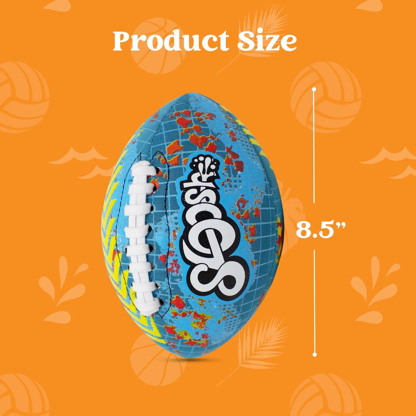 2 Pcs Swimming Pool Waterproof Football, 8.5" Water Football Outdoor Sports Pool Game Toy for Backyard Beach Pool Party