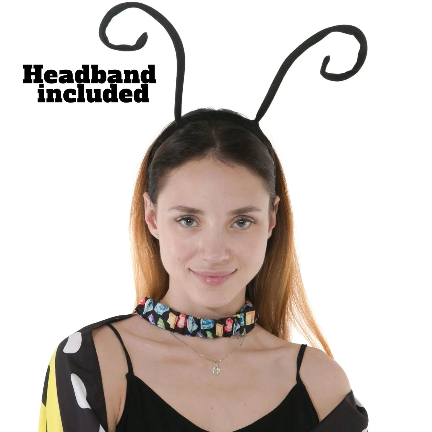 Syncfun Butterfly Wing Cape Shawl with Lace Mask and Black Velvet Antenna Headband