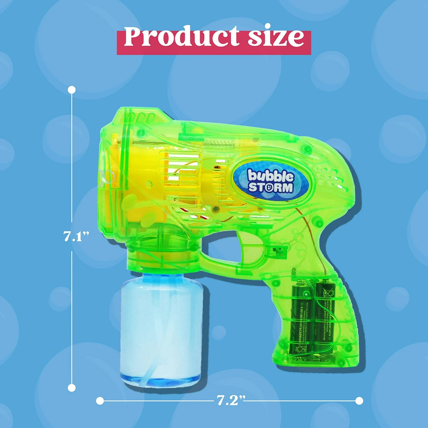 Syncfun 3 Pcs Bubble Gun for Kids,LED Light up Bubble Gun Blaster Toys for Kids Boys and Girls Outdoor Summer Game Party Favor
